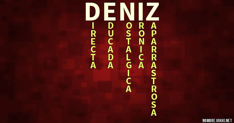 Acróstico deniz