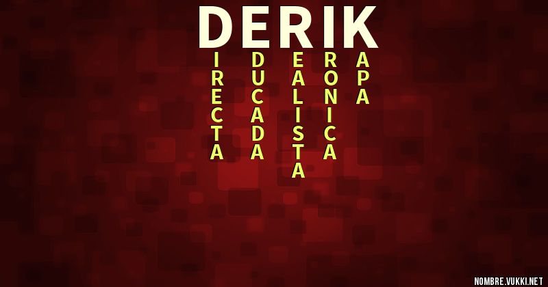 Acróstico derik