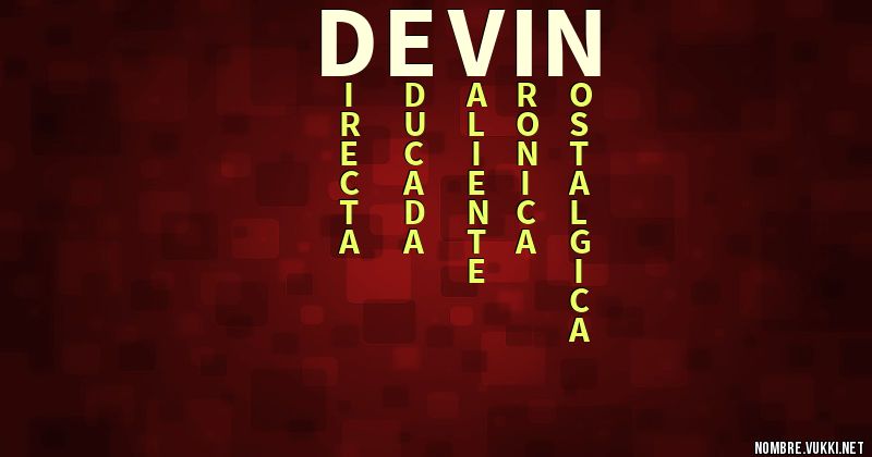 Acróstico devin