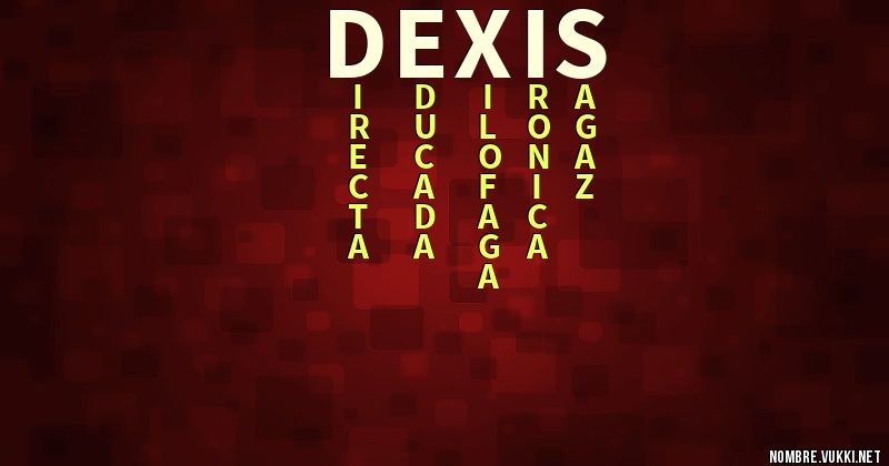 Acróstico dexis