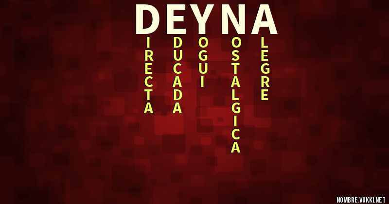 Acróstico deyna