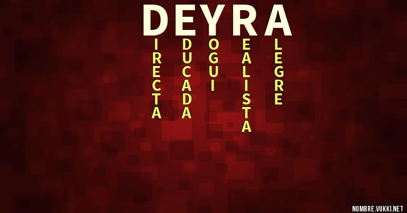 Acróstico deyra