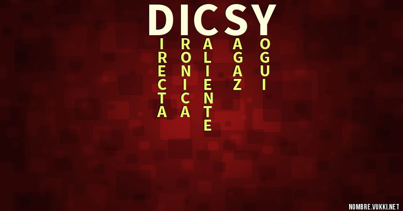 Acróstico dicsy