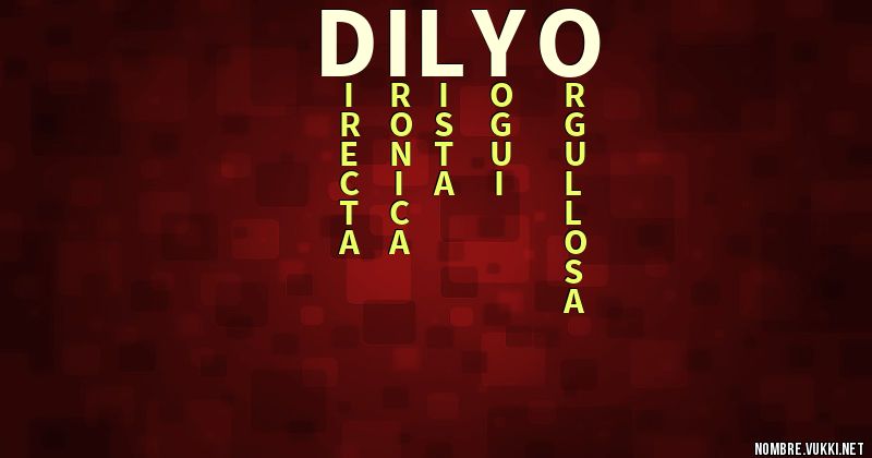 Acróstico dilyo