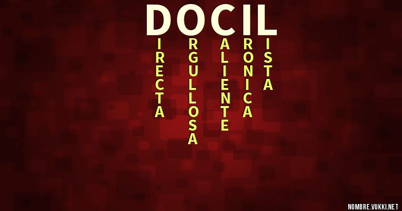 Acróstico docil
