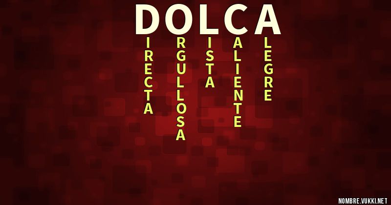 Acróstico dolça