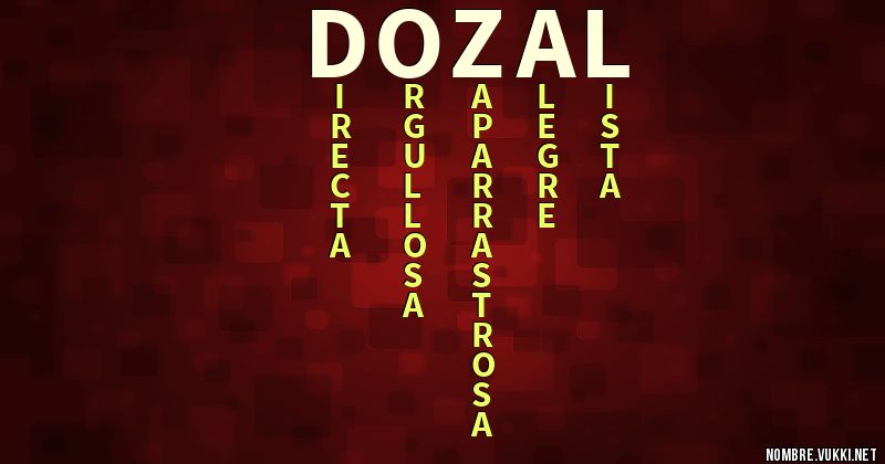 Acróstico dozal