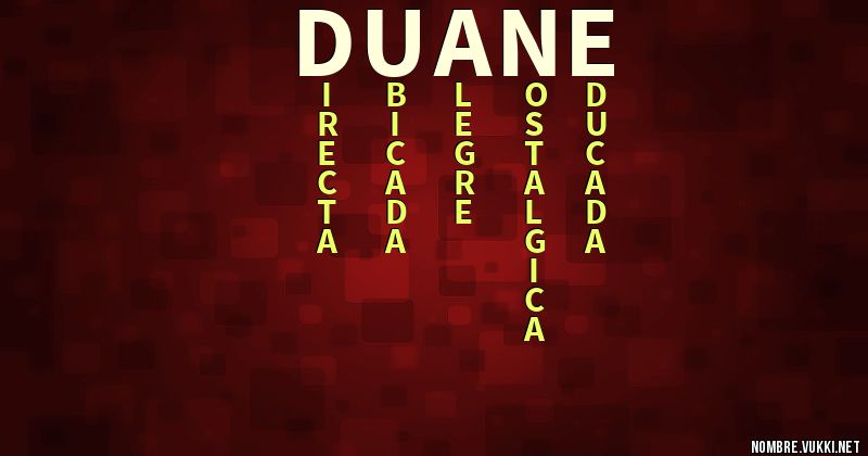 Acróstico duane