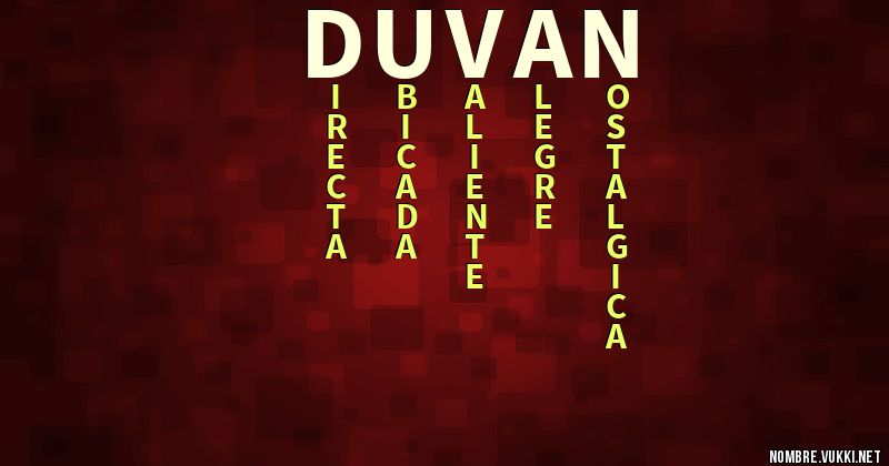 Acróstico duvan