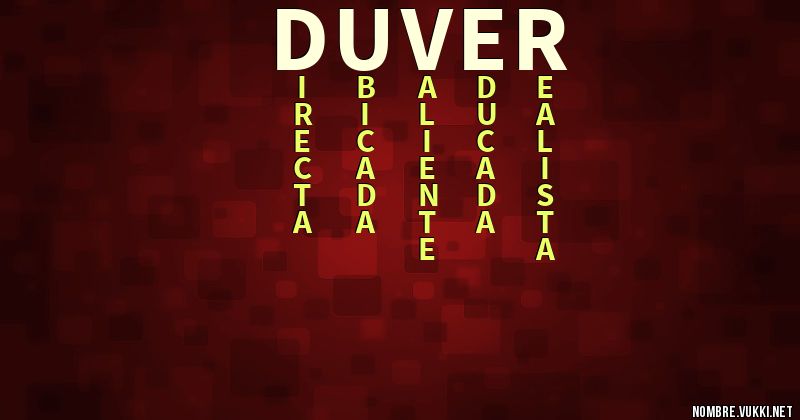 Acróstico duver