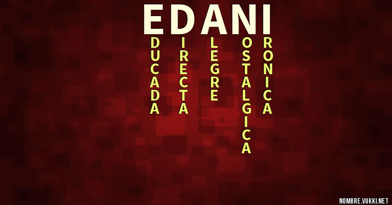 Acróstico edani