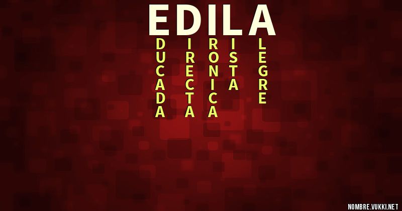Acróstico edila