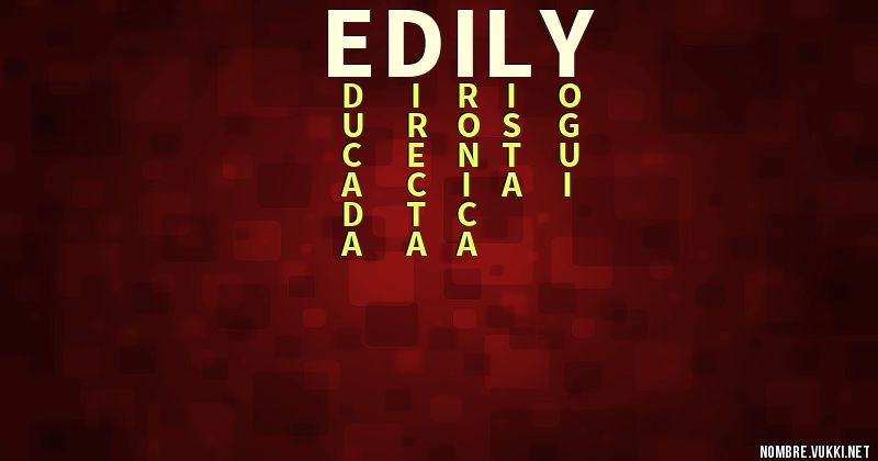 Acróstico edily