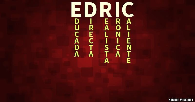 Acróstico edric