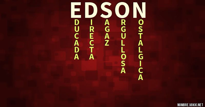 Acróstico edson