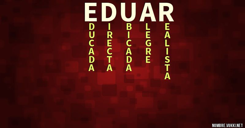 Acróstico eduar