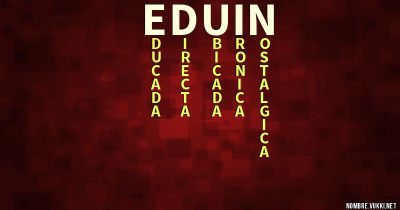 Acróstico eduin