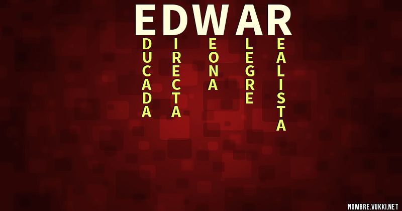 Acróstico edwar
