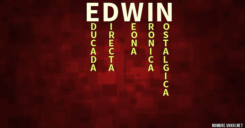 Acróstico edwin