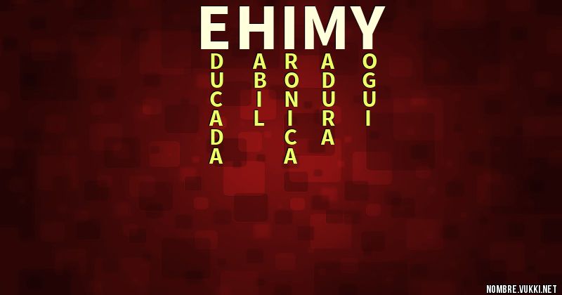 Acróstico ehimy