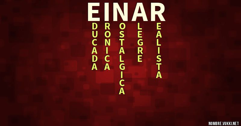 Acróstico einar