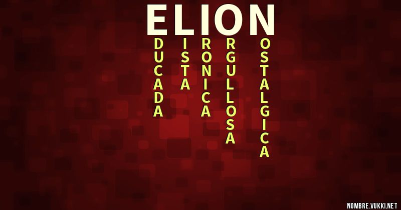 Acróstico elion