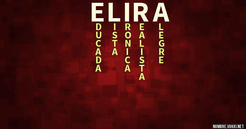 Acróstico elira