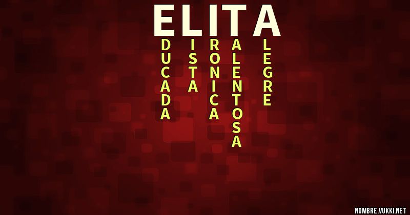 Acróstico elita