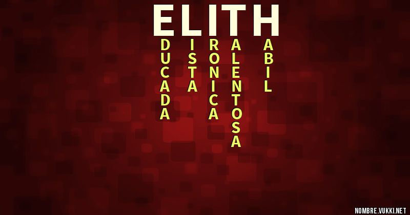 Acróstico elith