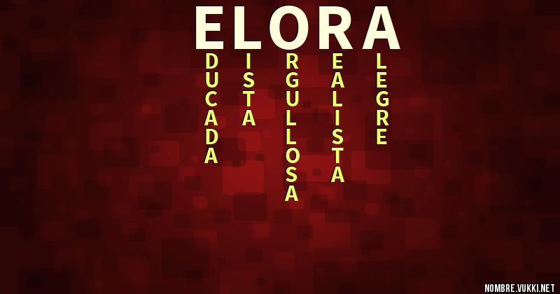 Acróstico elora