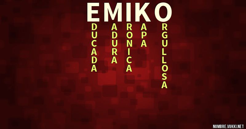 Acróstico emiko