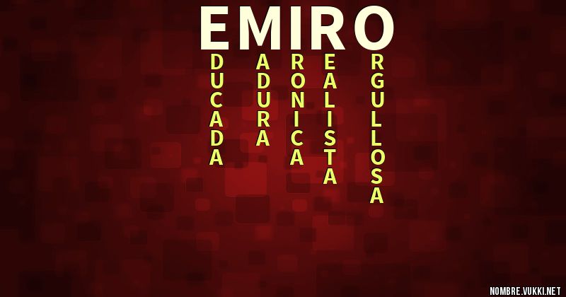Qué significa emiro
