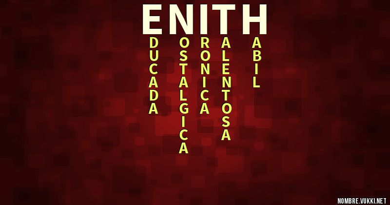 Acróstico enith