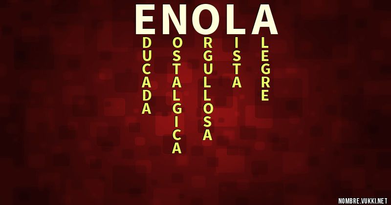 Acróstico enola