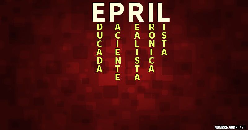 Acróstico epril