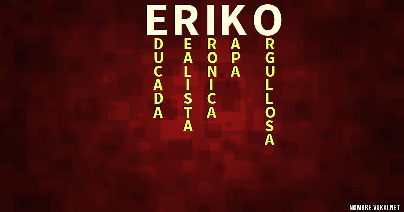 Acróstico eriko