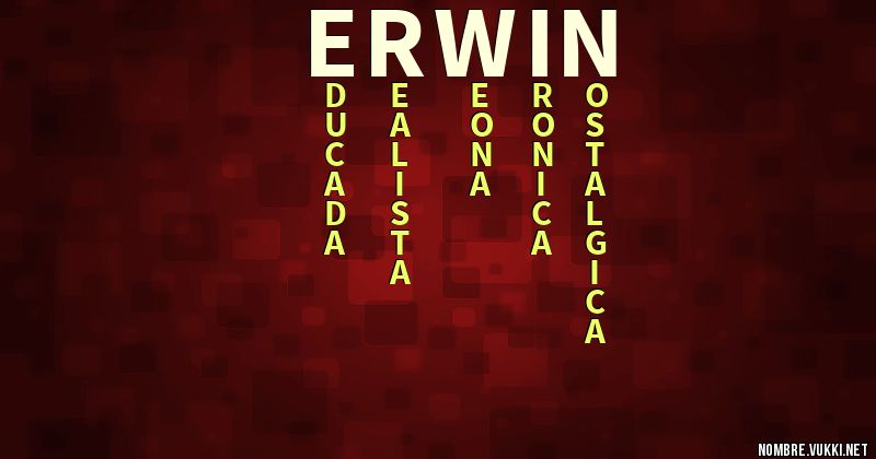 Acróstico erwin