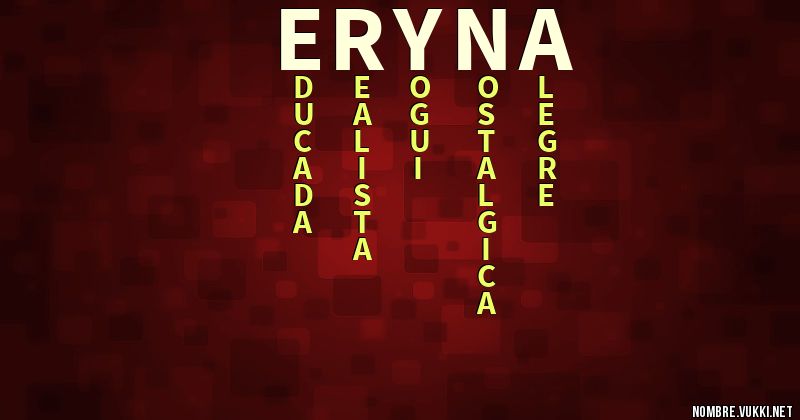 Acróstico eryna