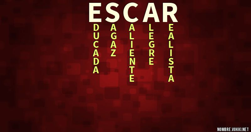 Acróstico escar