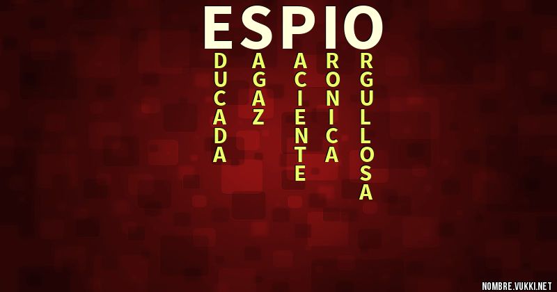 Acróstico espio