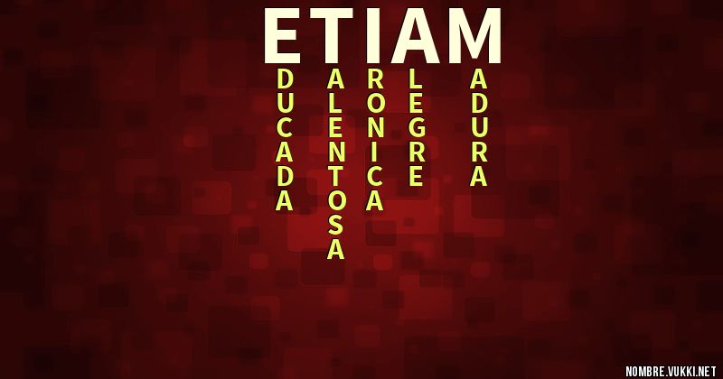 Acróstico etiam