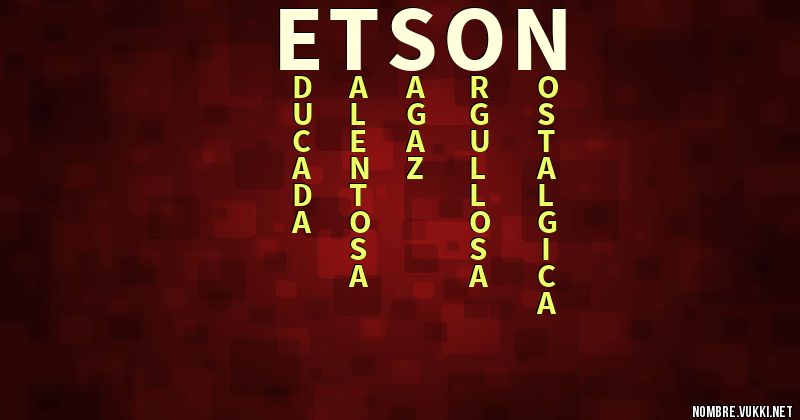 Acróstico etson