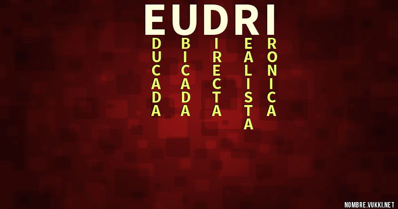 Acróstico eudri