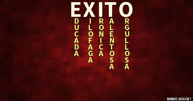 Acróstico exito