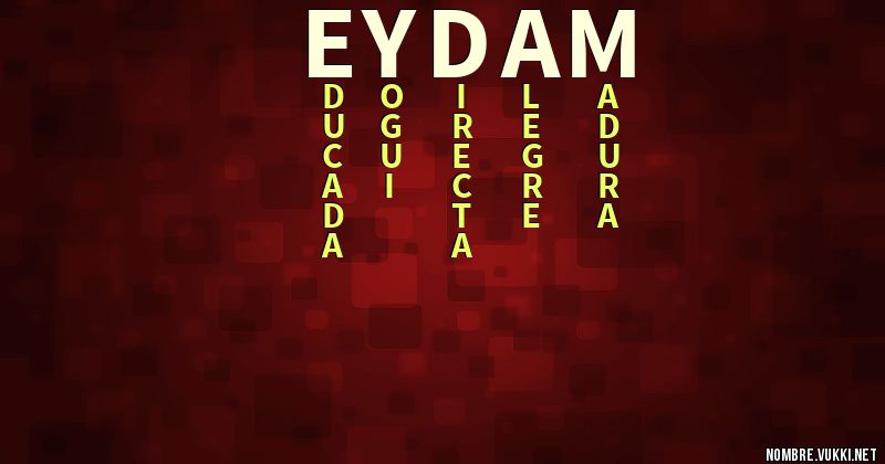 Acróstico eydam