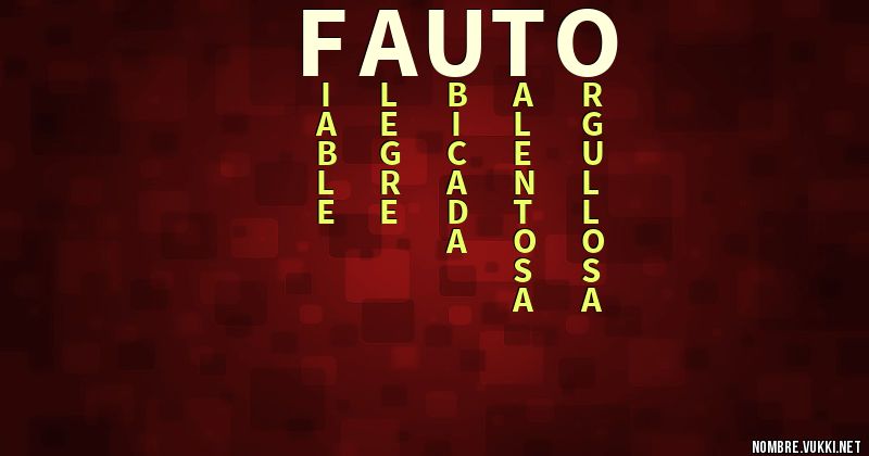 Acróstico fauto