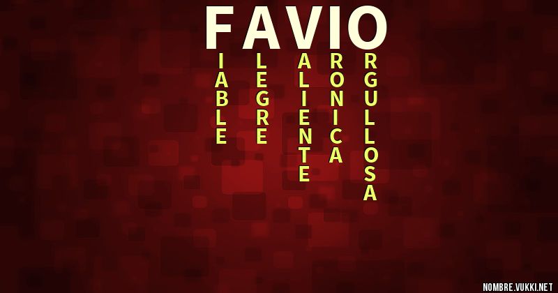 Acróstico favio