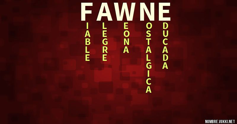 Acróstico fawne