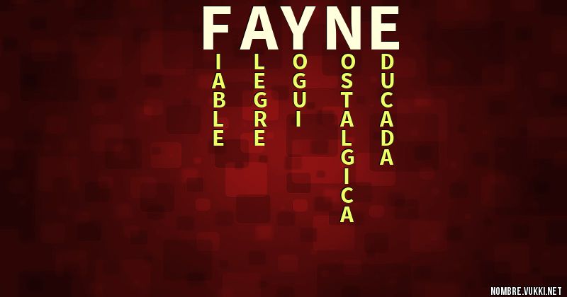 Acróstico fayne