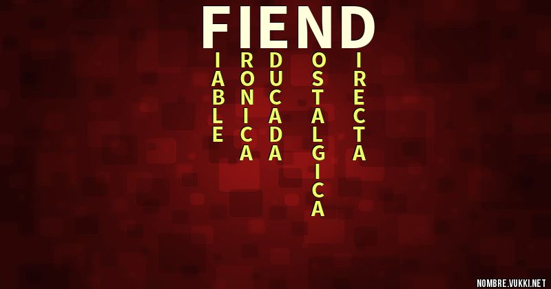 Acróstico fiend